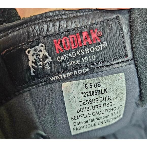 Kodiak W's Sz 6.5 Alcona Waterproof Black Motorcycle Zip boots. Leather. Canada - Picture 3 of 15